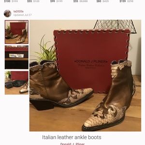 Italian leather boots